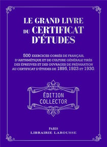 Le grand livre du certificat d'études