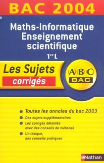 Bac 2003/2004 maths enseignement sciences 1e l n08corriges