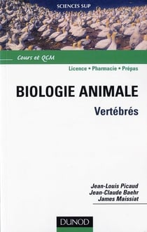 Biologie animale - vertèbres - cours et QCM