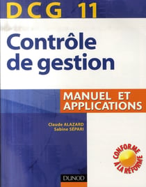 Dcg 11 - contrôle de gestion - manuel et applications