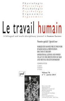 Revue Le travail humain n.78/1 (édition 2015)