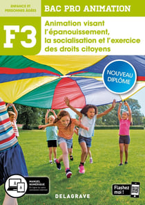 Fonction 3 Animation visant l'épanouissement, la socialisation et l'exercice des droits citoyens 2de, 1re, Tle Bac Pro Animation (2020) - Pochette élève