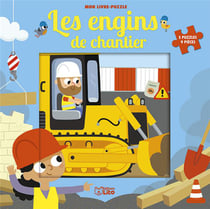 Mon livre puzzle : les engins de chantier