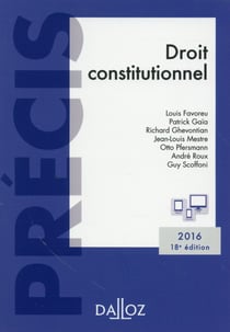 Droit constitutionnel (édition 2016)