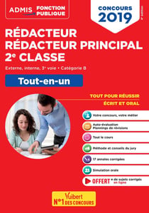 Rédacteur, rédacteur principal territorial - externe, interne, 3e voie, catégorie B - tout-en-un (concours 2019)