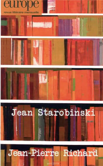 Revue Europe n.1080 : Jean Starobinski / Jean-Pierre Richard - avril 2019
