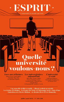Esprit n.499-500 : quelle université voulons-nous ?