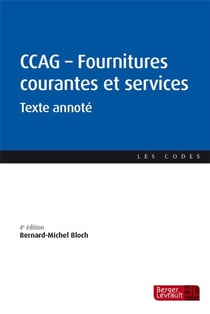 CCAG - fournitures courantes et services - texte annoté (4e édition)