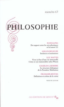 Revue Philosophie n.65