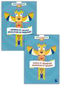 Totem : mathématiques - CE1 - cahier d'exercices en 2 volumes : numération + géométrie (édition 2023)