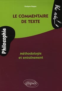 Le commentaire de textes de philosophie