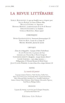 LA REVUE LITTERAIRE n.22