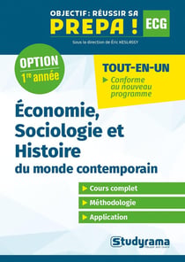 Économie, sociologie et histoire du monde contemporain, 1re année
