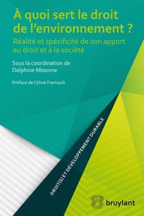 À quoi sert le droit de l'environnement ? réalité et spécificité de son apport au droit et à la société