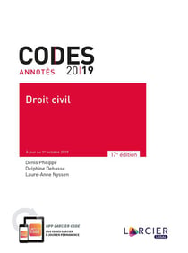 CODE ANNOTE - DROIT CIVIL 2019 - A JOUR AU 1ER OCTOBRE 2019