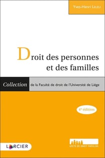 Droit des personnes et des familles (4e édition)