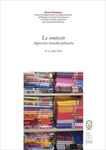 Le contexte - approches transdisciplinaires. revue mosaiques no 4