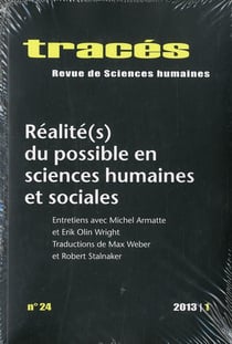 Tracés, n° 24/2013 : Réalité(s) du possible en sciences humaines et sociales