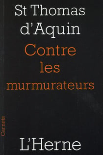Contre les murmurateurs