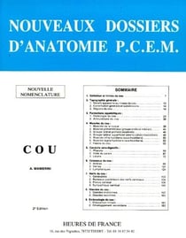 Nouveaux dossiers d'anatomie p.c.e.m - cou (2e édition)