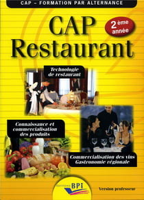 CAP restaurant - 2e année - livre du professeur