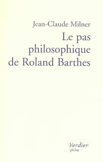 Le pas philosophique de roland barthes