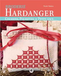 Broderie Hardanger : Coussins, pochettes et petits sacs