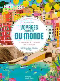 Voyages autour du monde : 25 planches à colorier ou à peindre