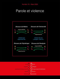 Revue des collèges cliniques du champ lacanien n.19 : parole et violence