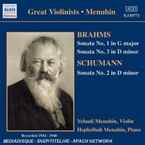 Brahms : Sonates Pour Violon Et Piano... - Schumann : Sonate Pour Violon Et...