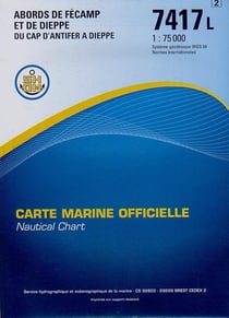 7417L ABORDS DE FECAMP ET DE DIEPPE DU CAP D'ANTIFER A DIEPPE