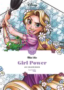 Art-therapie - mini-blocs disney - girl power - 60 coloriages