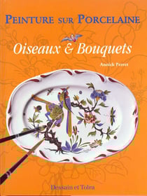 Peinture sur porcelaine - oiseaux & bouquets