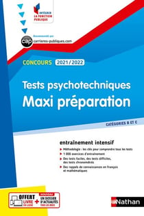 Tests psychotechniques - maxi préparation (édition 2021/2022)