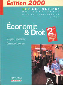 Economie et droit 2e professionnelle