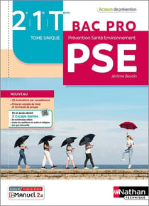 Prévention Santé Environnement 2e/1re/Term Bac Pro - Acteurs de Prévention - Livre/Licence élève 2023