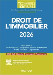 Droit de l'immobilier (édition 2026)