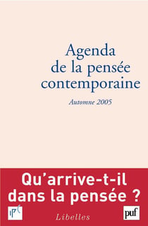 Agenda de la pensée contemporaine - automne 2005