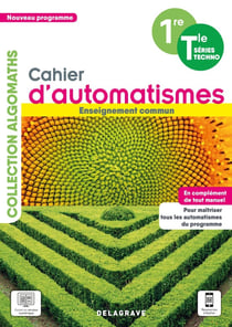 Cahier d'automatismes maths : 1re, terminale - technologiques enseignement commun - cahier élève (édition 2021)