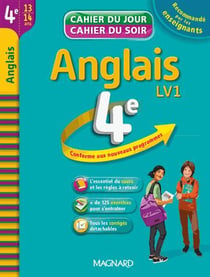 Cahier du Jour / Cahier du Soir - Anglais 4e