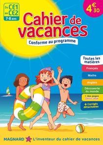 Cahier de vacances, du CE1 au CE2, éd. 2017