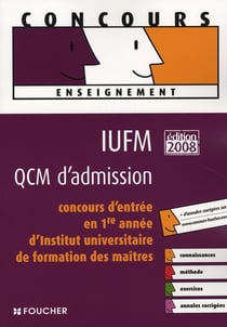 Qcm d'admission en iufm