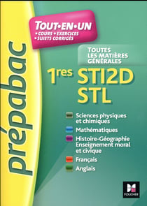 Prépabac - toutes les matières - 1res sti2d stl