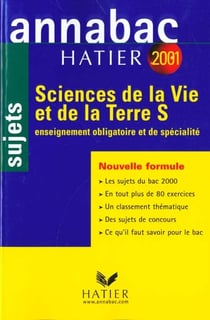 Annabac - sciences de la vie et de la terre s - sujets 2001