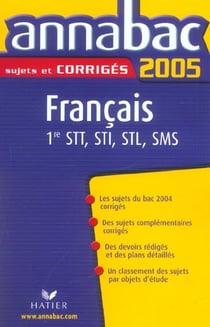 Annabac sujets & corrigés Tome 9 : stt/sti/stl/sms (édition 2005)