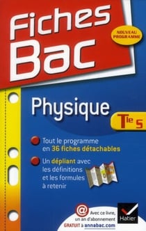 Fiches bac Tome 8 : physique - terminale S