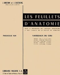LES FEUILLETS D'ANATOMIE. TOME 13, VAISSEAUX DU COU