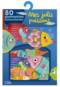 Mes jolis poissons - 80 gommettes autocollantes