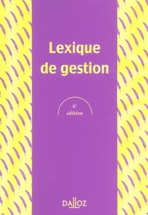Lexique de gestion (6e edition)