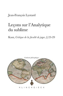 Leçons sur l'analytique du sublime - Kant, critique de la faculté de juger, 23-29